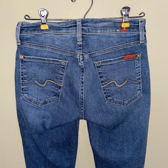 7 For All Mankind Ankle Split Hem Skinny Jeans - Picture 4 of 9